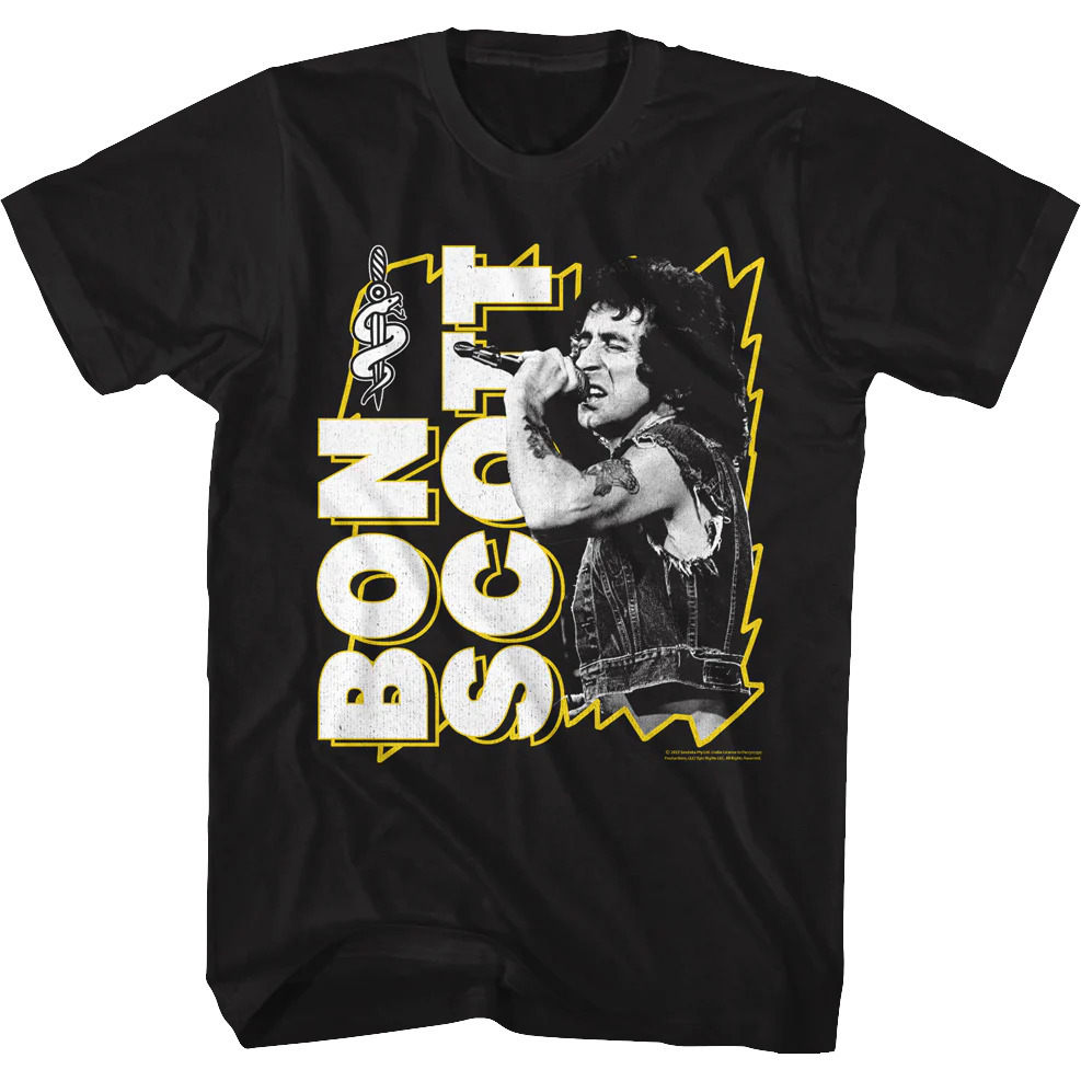 Lightning Frame Bon Scott Tshirt